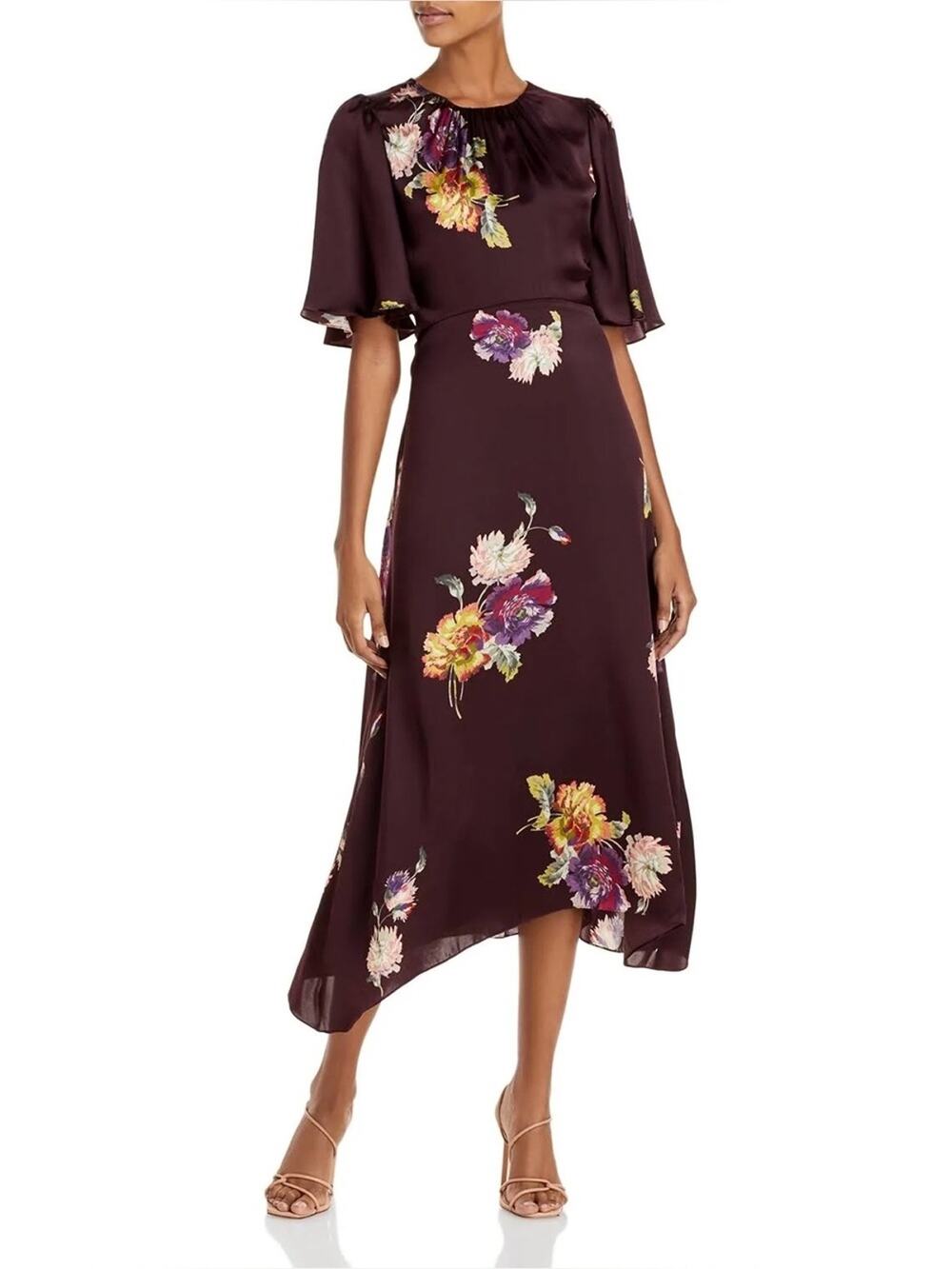Rebecca Taylor Simone Fleur Silk Dress Size 4